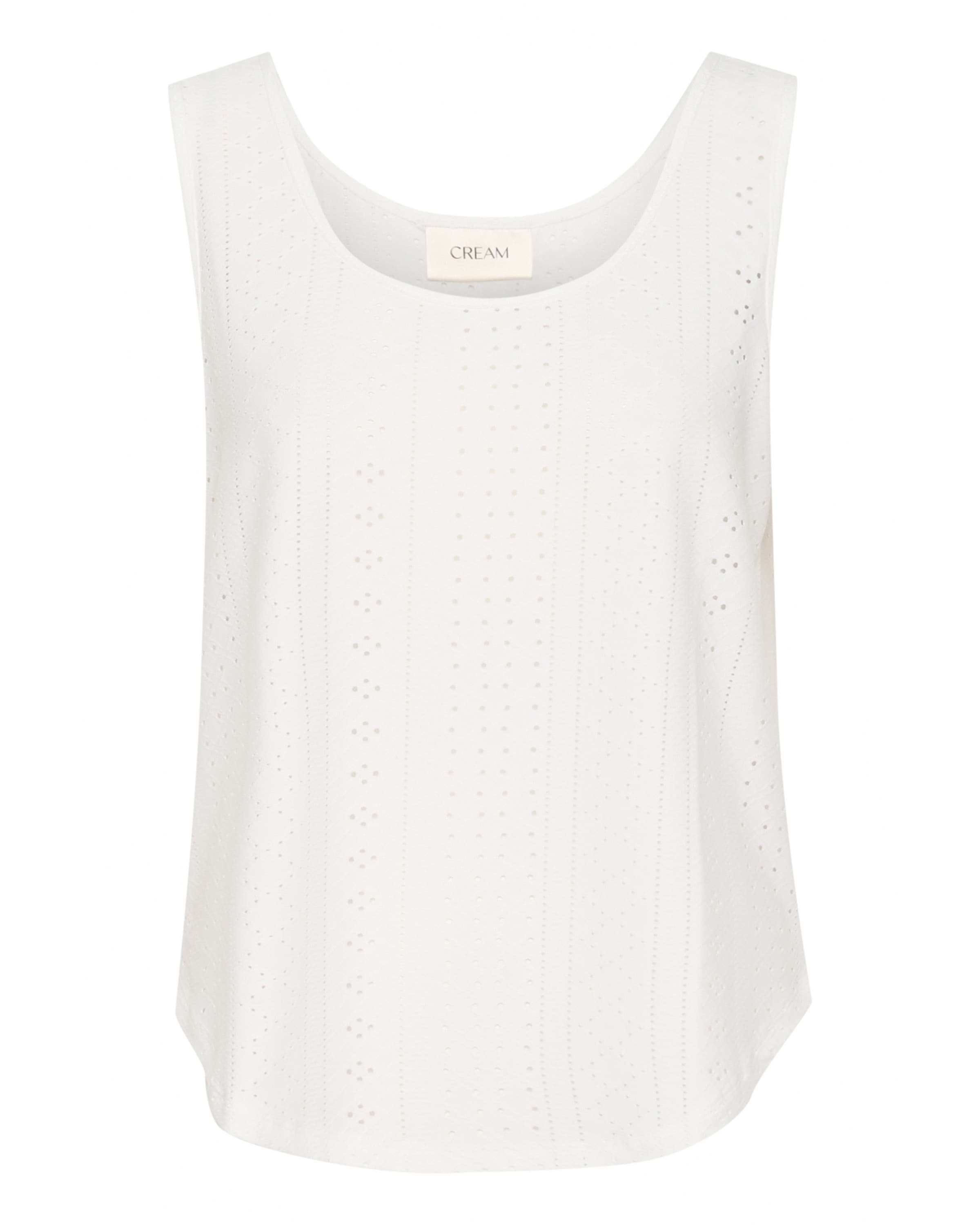 balts Cream Topiņš 'CRMianna': no priekšpuses