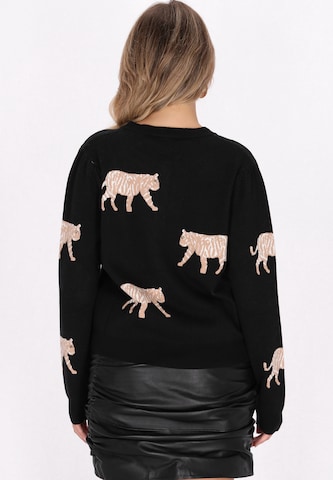 faina - Cárdigan en negro