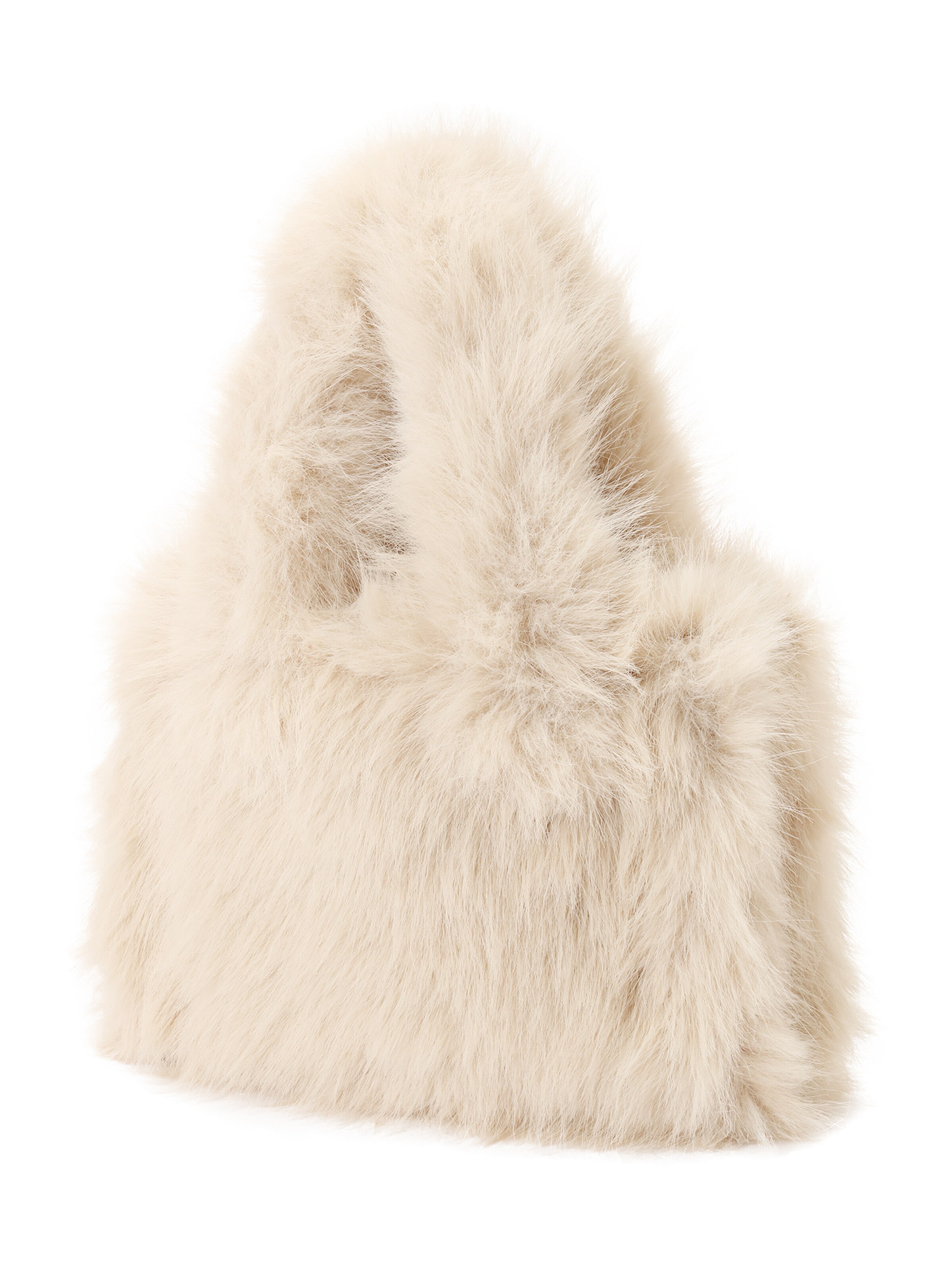 Cartoon Handtas in Beige: voorkant