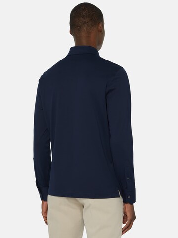 Boggi Milano Slim fit Button Up Shirt 'Filo Di Scozia' in Blue