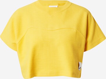 T-shirt fonctionnel 'Lounge Terry Loop ' ADIDAS SPORTSWEAR en jaune : devant