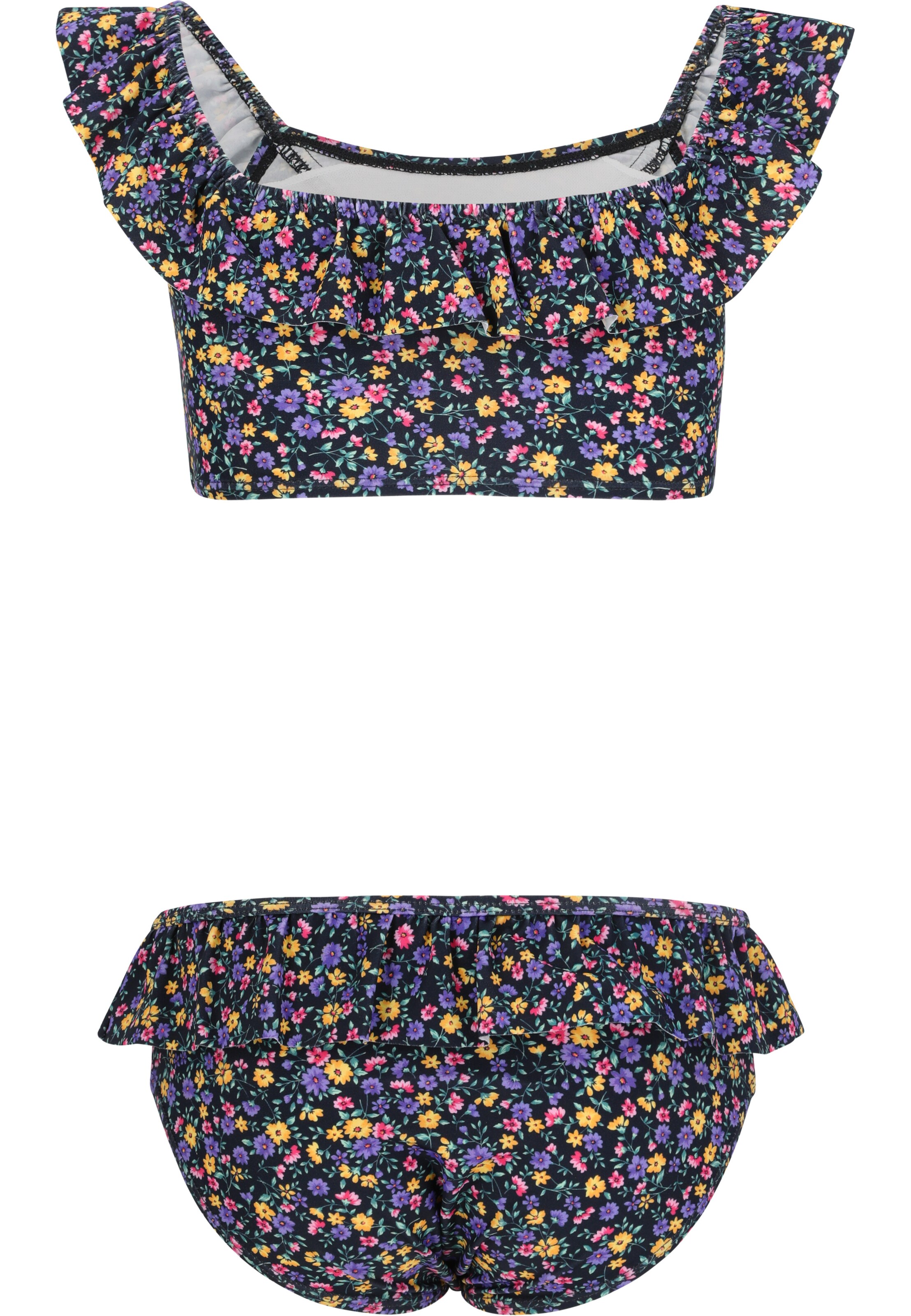 ZigZag Bustier Bikini in Zwart