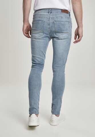 Urban Classics Skinny Jeans i blå