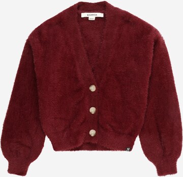 GARCIA Knit Cardigan in Red: front
