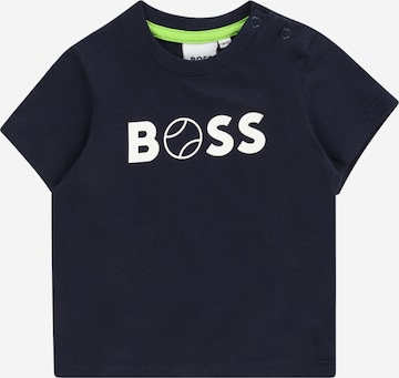 BOSS Kidswear Тениска в синьо: отпред