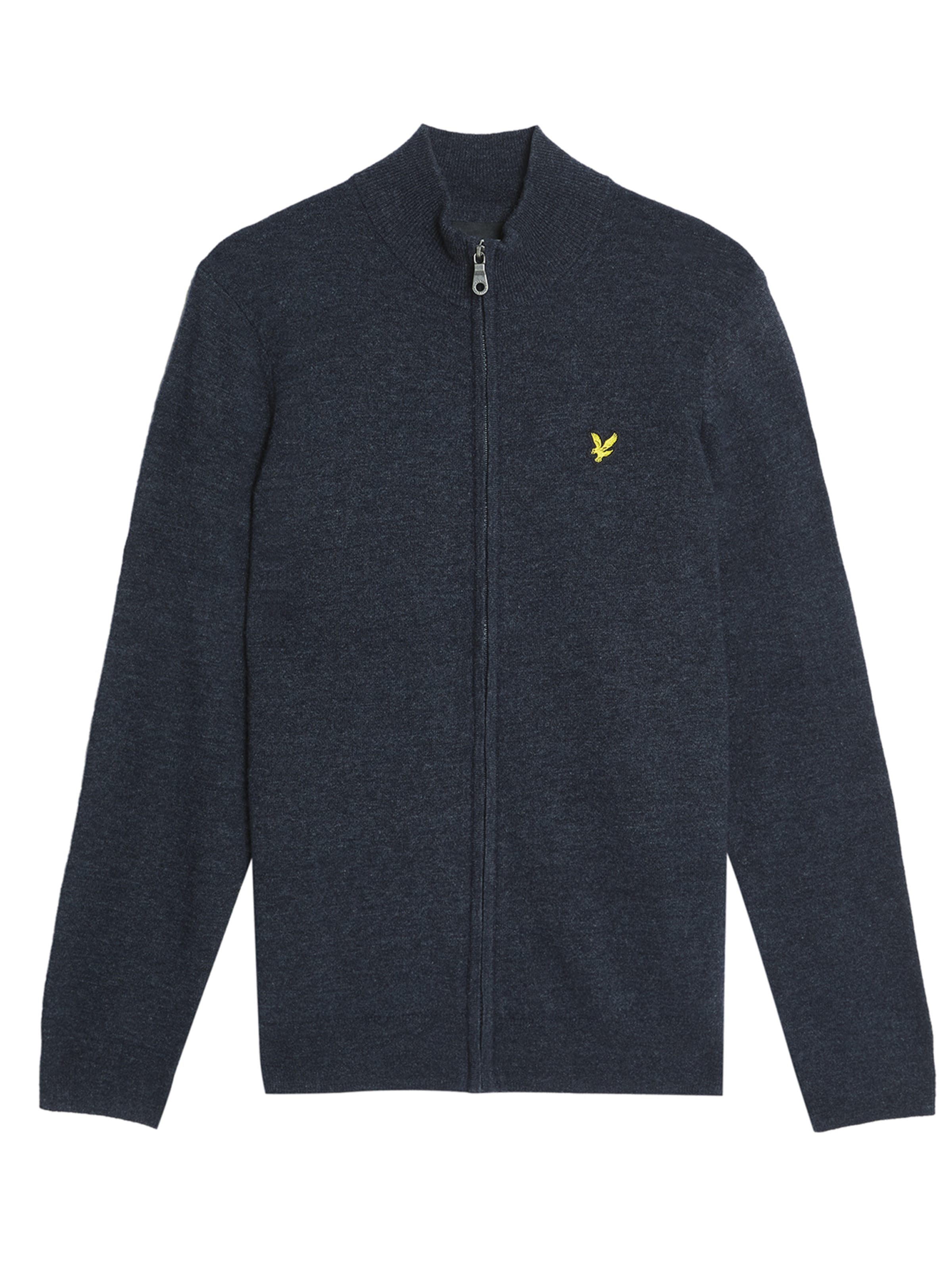 Lyle & Scott Sweatvest in Blauw: voorkant