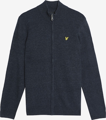 Lyle & Scott Sweatvest in Blauw: voorkant