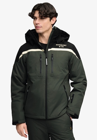 Veste de sport Superdry & Co en vert : devant