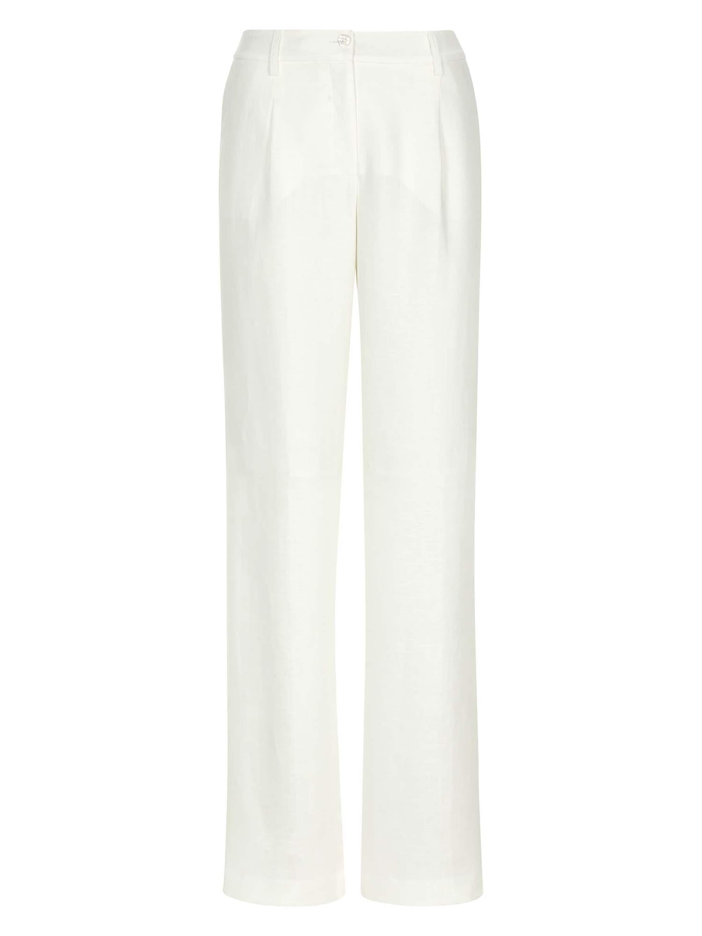 Loosefit Pantalon à pince MADELEINE en blanc : devant