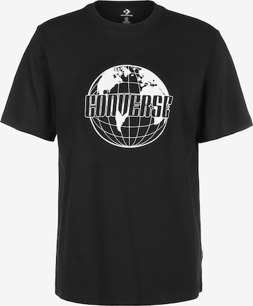 T-Shirt 'Global' CONVERSE en noir : devant