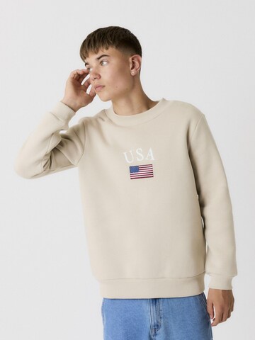 NAME IT Sweatshirt in Beige: front