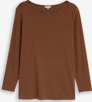 Maglietta di Tom Tailor Women + in marrone: frontale