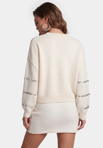 Pull-over 'Festive' faina en blanc