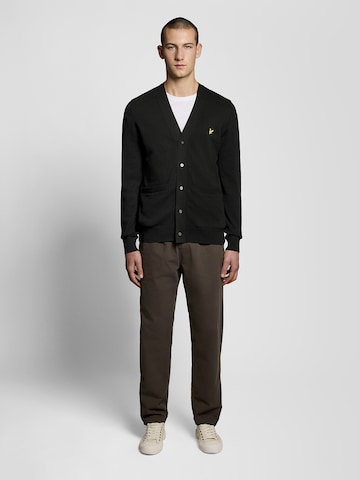 Lyle & Scott Gebreid vest in Zwart