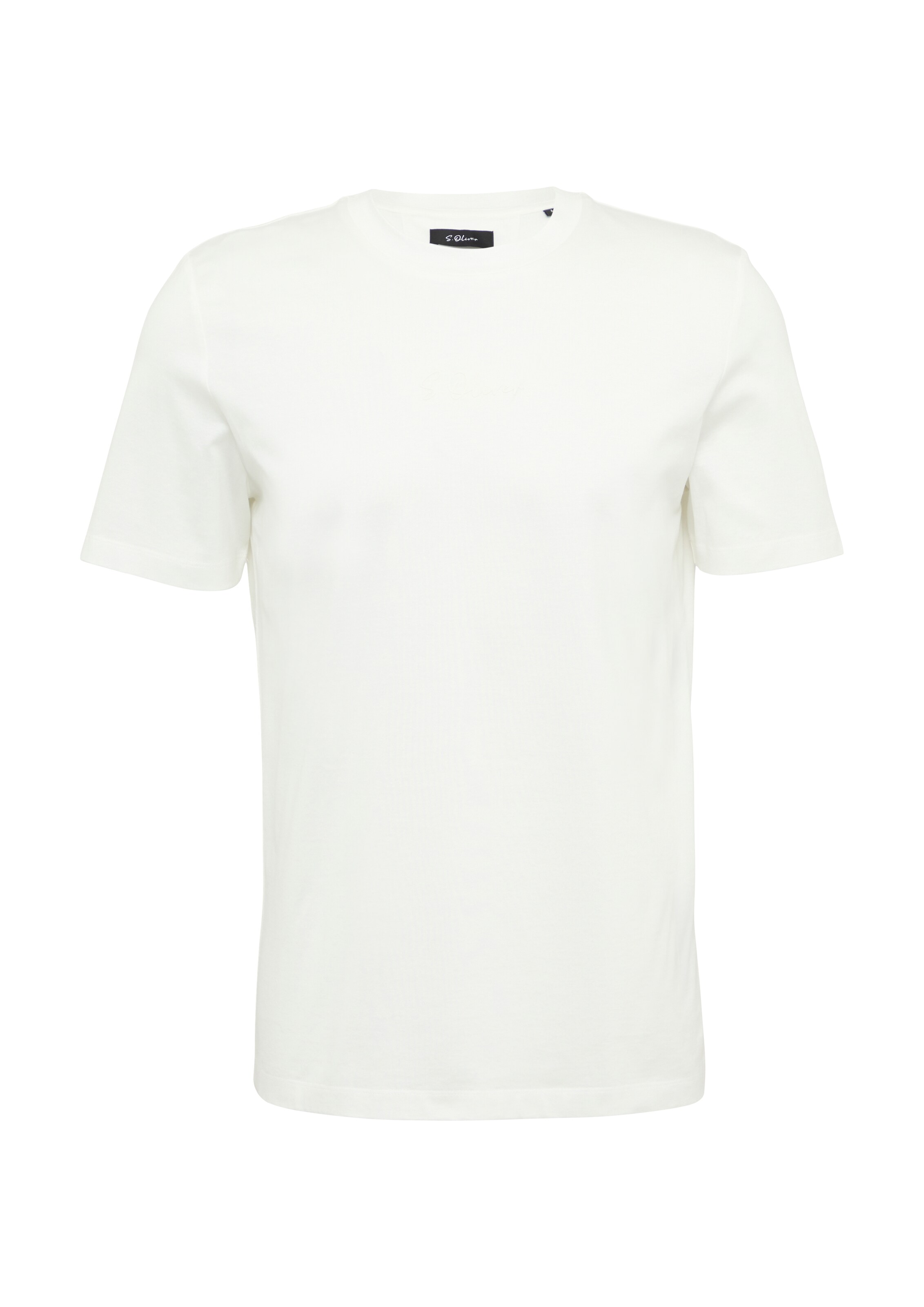 T-Shirt s.Oliver BLACK LABEL en blanc : devant