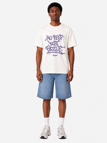 loyal T-Shirt mit Print in Regular Fit in Weiß