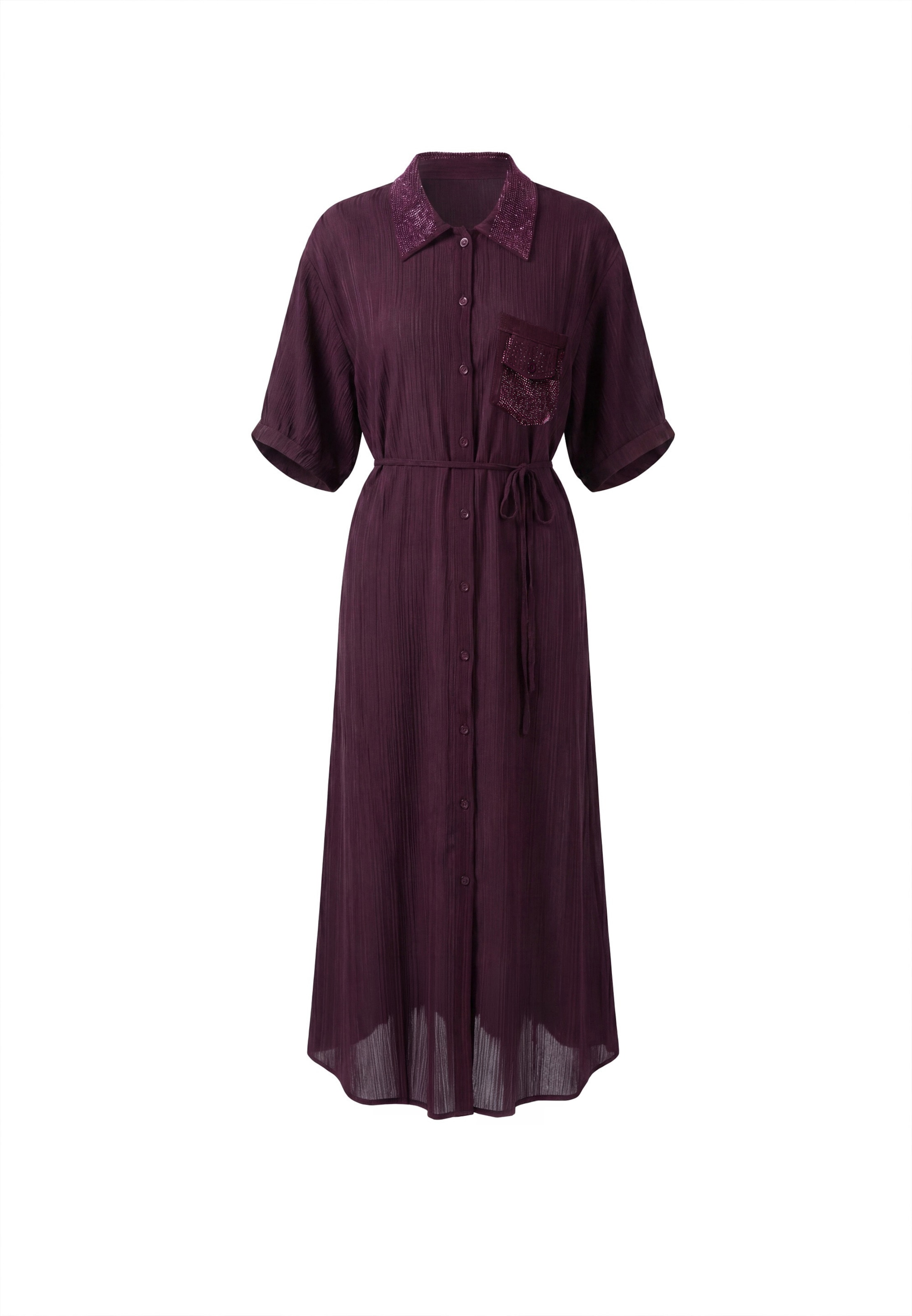 faina Shirt dress in Purple: front