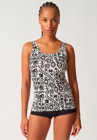 Top di Skiny in nero: frontale