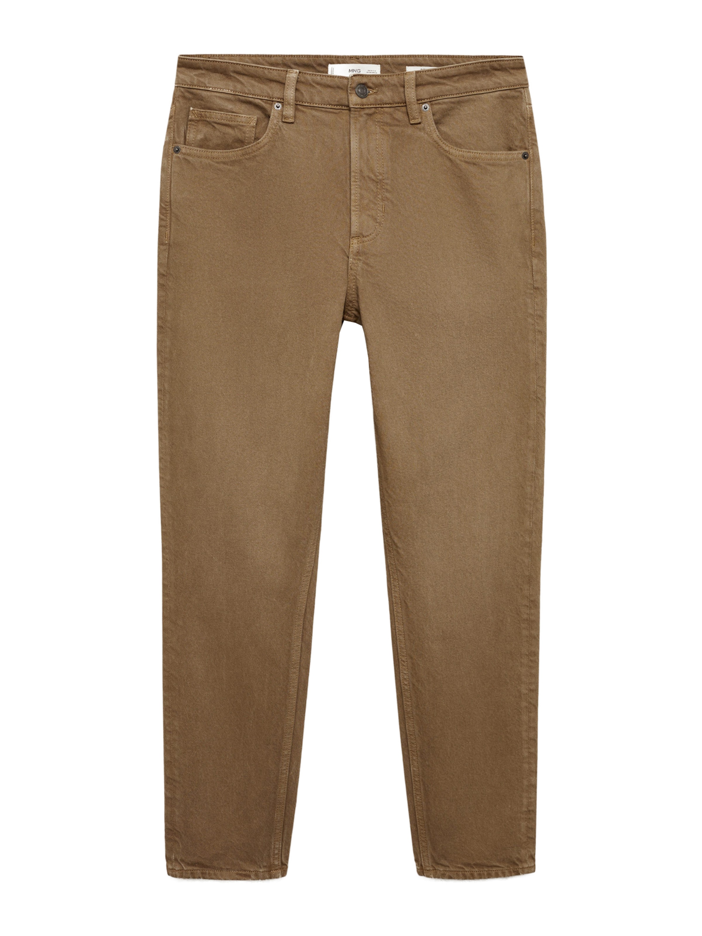 MANGO MAN regular Jeans 'BENC' i brun: forside
