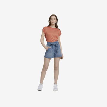 TOM TAILOR DENIM T-Shirt in Orange