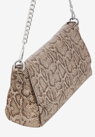 Borsa a spalla di faina in beige