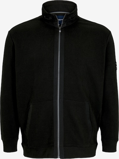TOM TAILOR Men Plus Sweatjacke in schwarz, Produktansicht