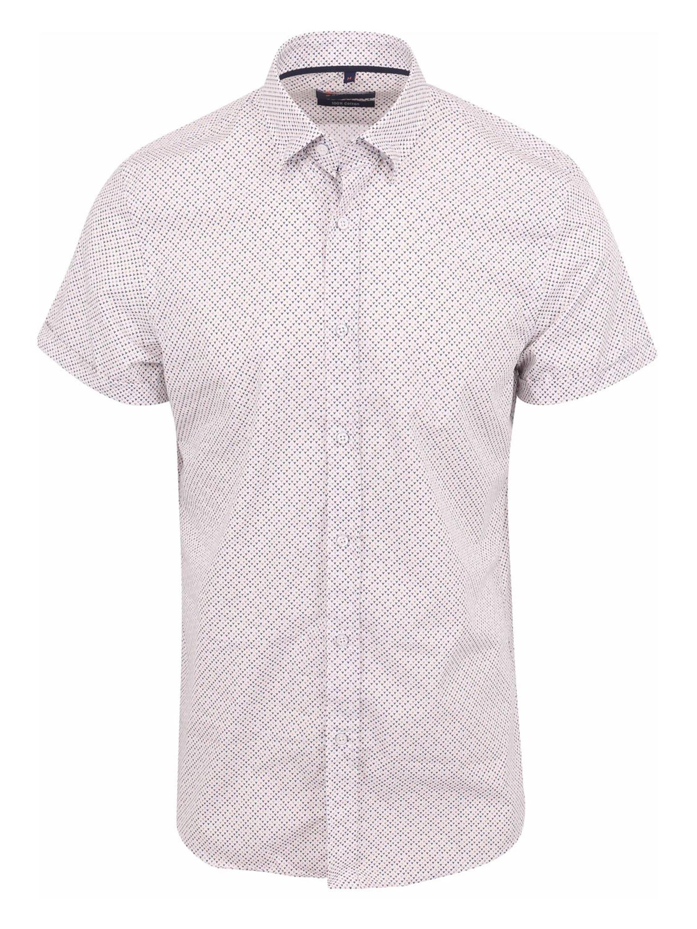 Suitable Regular fit Button Up Shirt in Beige: front