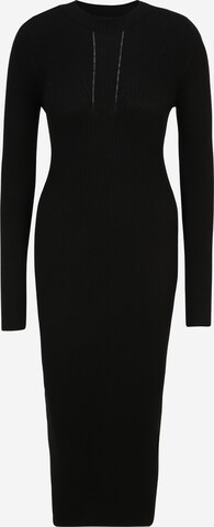 VILA Трикотажное платье 'Knitta' в Черный: спереди