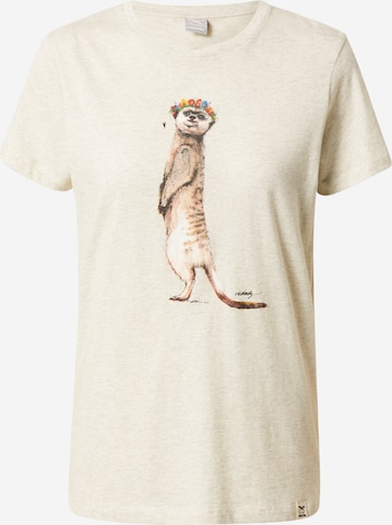 T-shirt Iriedaily en beige : devant