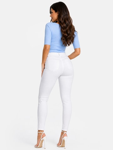 PANTHEROAR Majica 'Caro Neck Short Sleeve Top' | modra barva