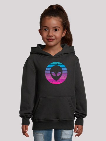 F4NT4STIC Sweatshirt 'Alien Kopf' in Black: front