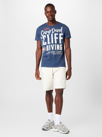 T-Shirt CAMP DAVID en bleu