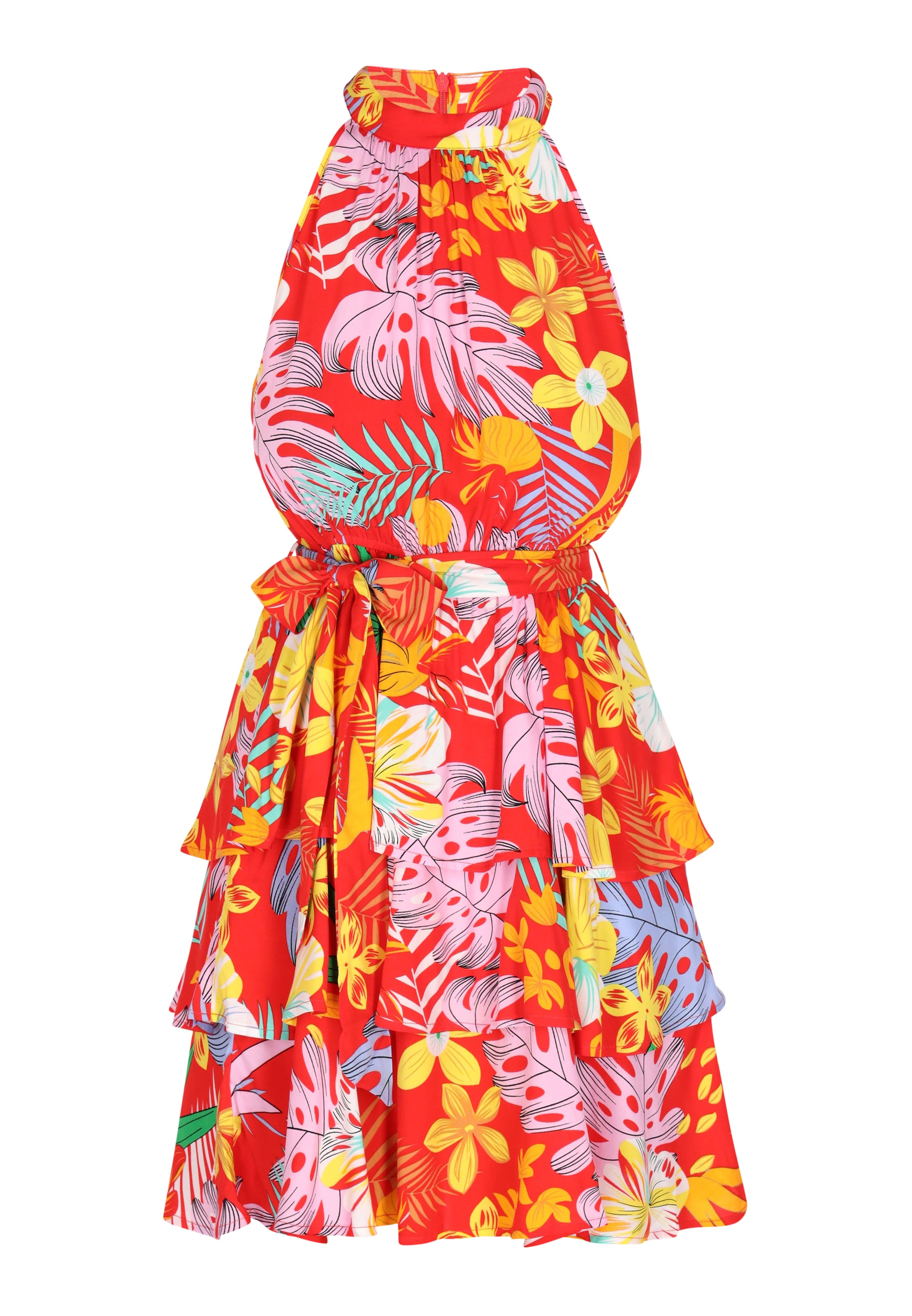 raudona IZIA Vasarinė suknelė: priekis