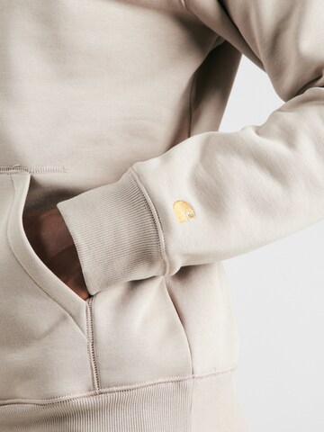 Carhartt WIP Sweatshirt 'Chase' in Beige