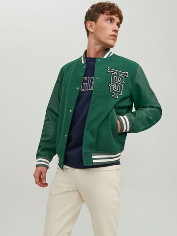 Giacca di mezza stagione di JACK & JONES in verde: frontale