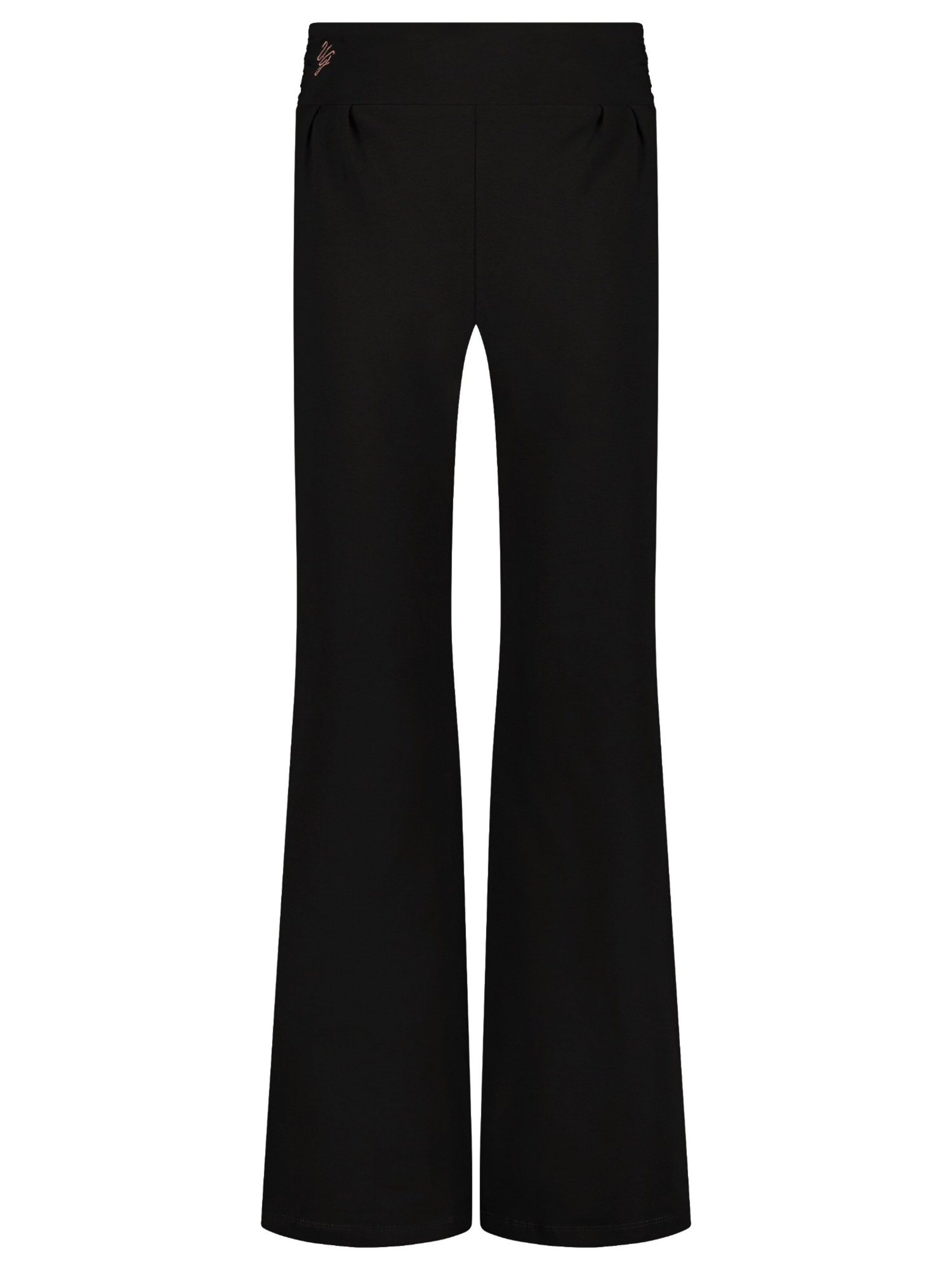 Urban Goddess Yoga & Activewear Wide Leg Sporthose 'Maeve' in Schwarz: Vorderseite