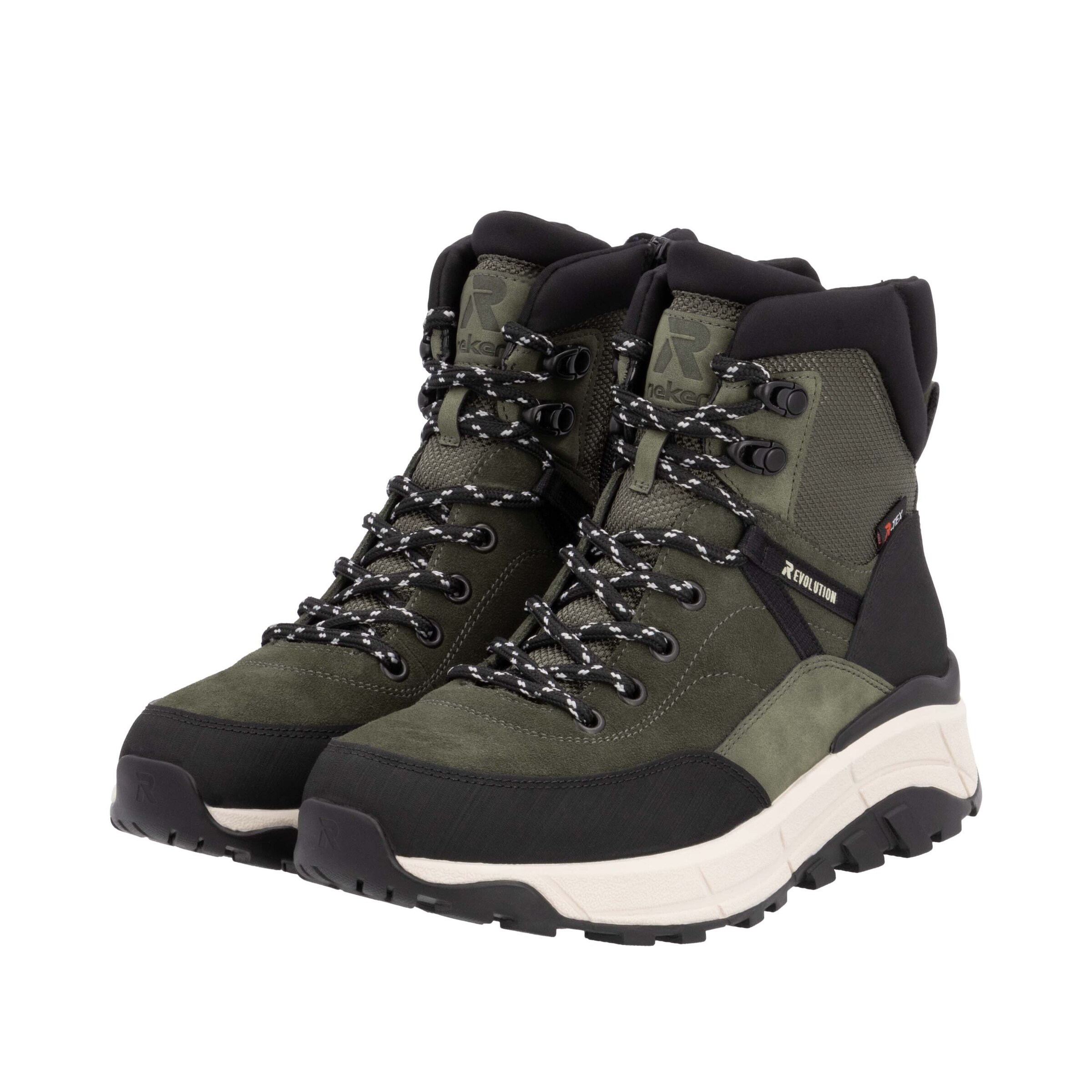 Bottines à lacets 'Evolution' Rieker Sport en vert