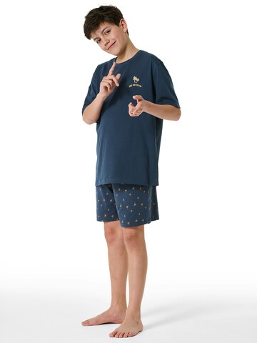 SCHIESSER - Pijama ' Organic Cotton ' en gris: frente