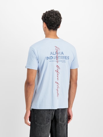 ALPHA INDUSTRIESMajica - plava boja: prednji dio