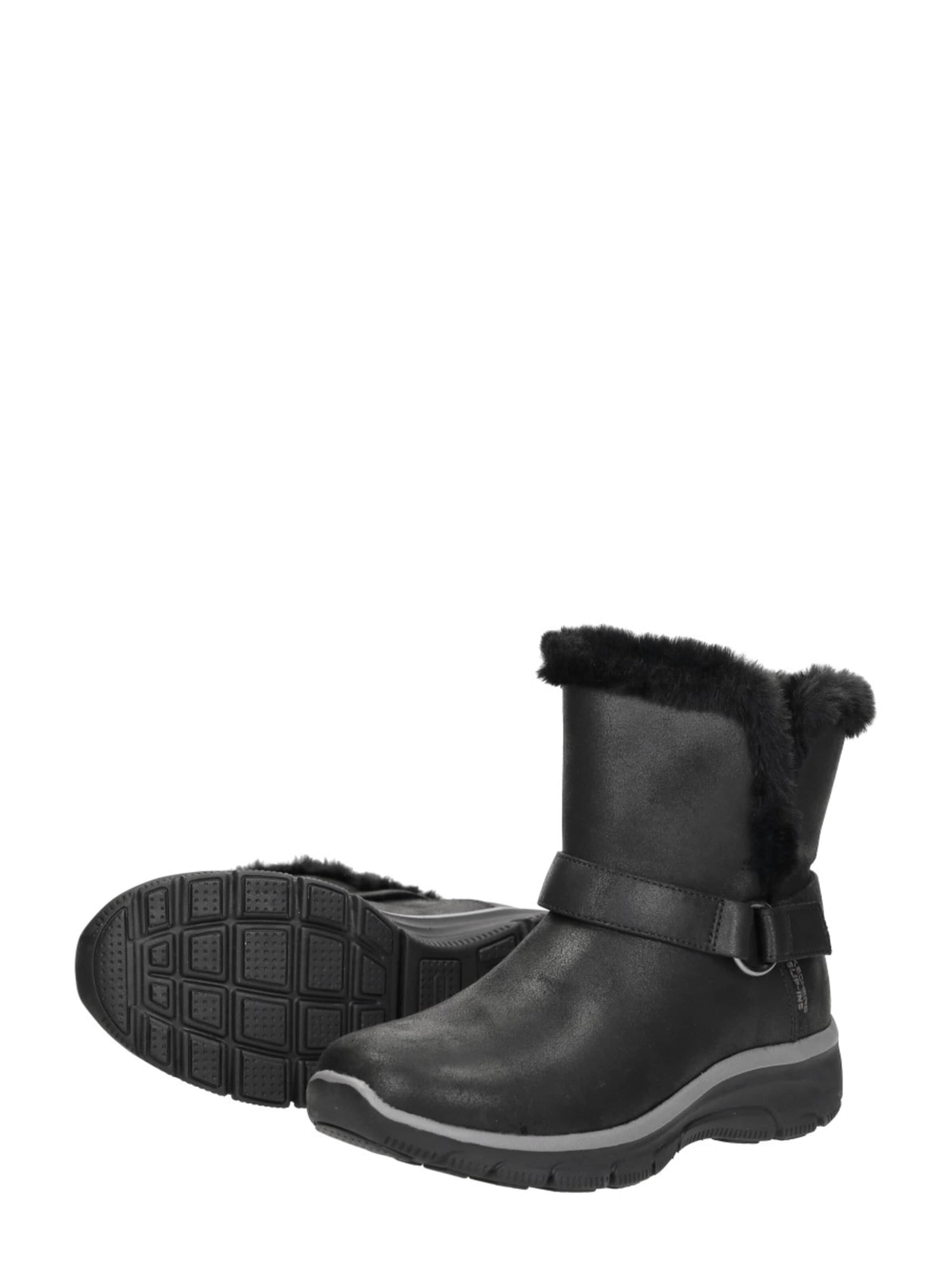 SKECHERS Boots 'Slip-Ins Relaxed Fit' in Zwart