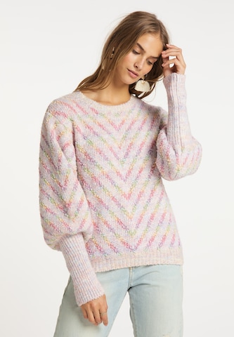 jauktas krāsas IZIA "Oversize" stila džemperis: no priekšpuses