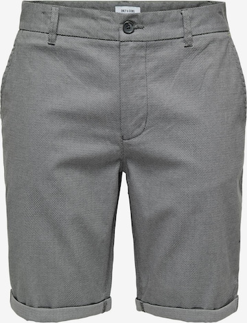 Only & Sons Regular Chino Pants 'Peter Dobby' in Grey: front