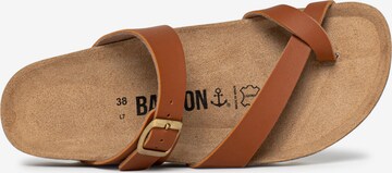 Bayton T-Bar Sandals 'Andromac' in Brown