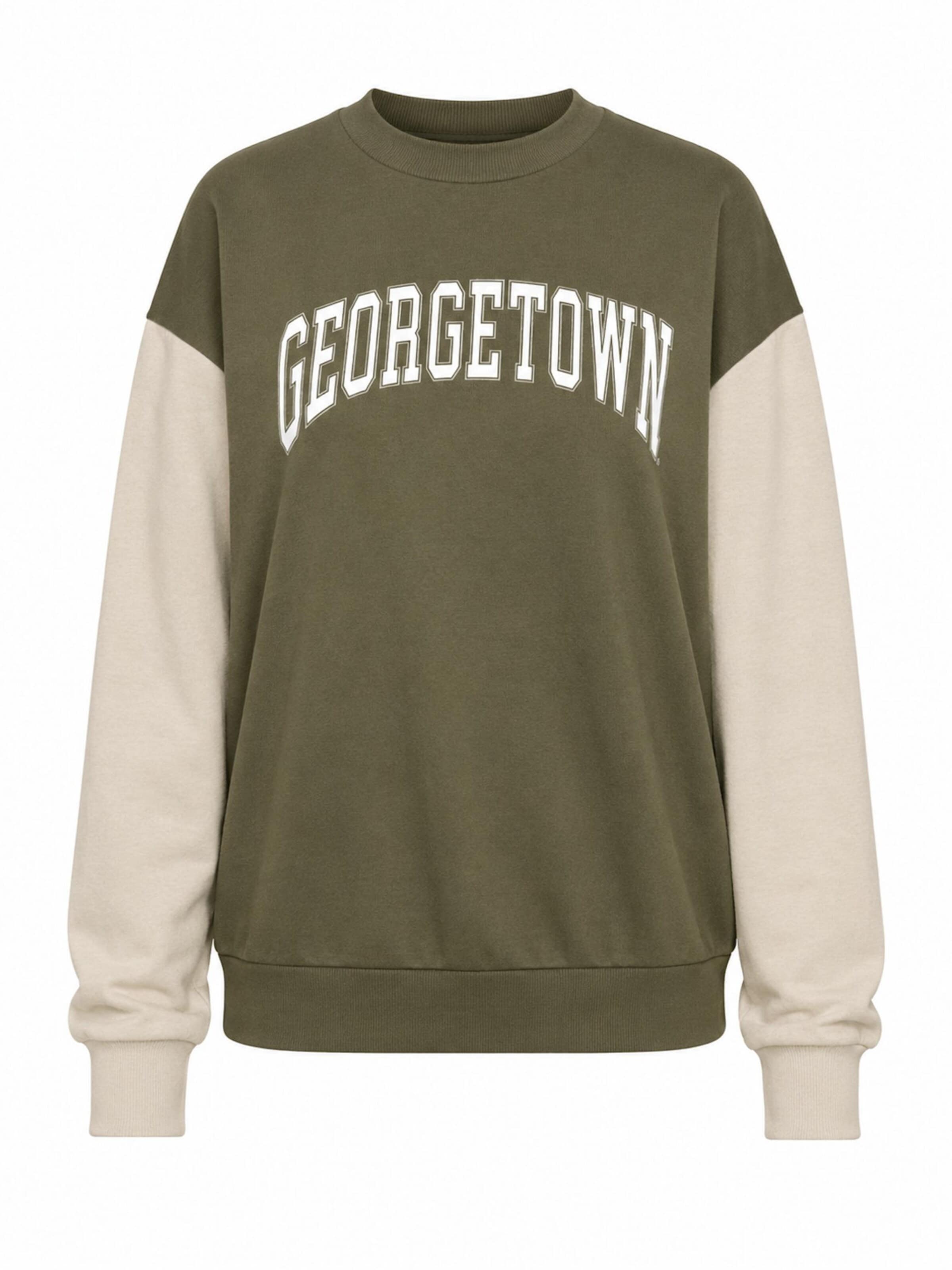 Worldclassca Sweatshirt 'Damen Sweatshirt "Georgetown"'‌‌‌‌‌‌‌‌‌ in Grün: Vorderseite