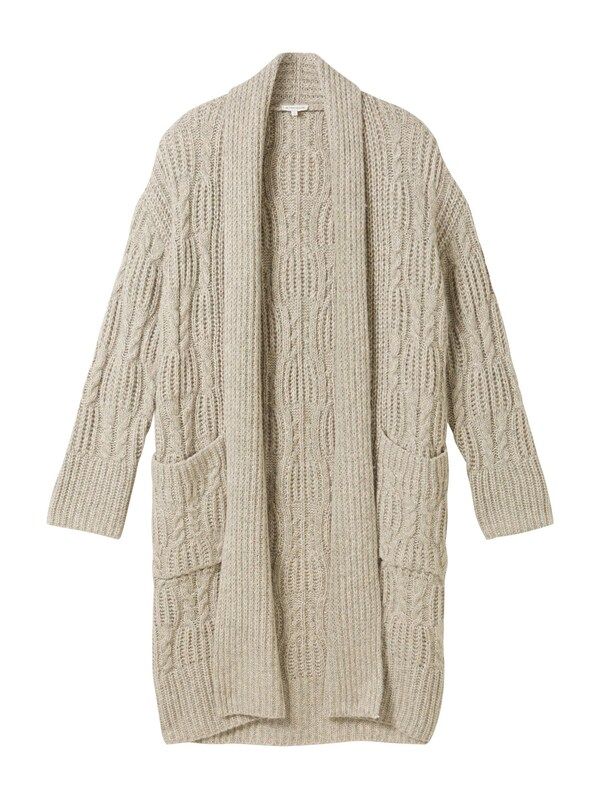 TOM TAILOR Knit Cardigan in Beige