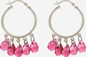 Boucles d'oreilles Gemshine en argent : devant