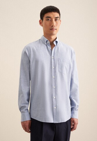 SEIDENSTICKER Regular fit Button Up Shirt in Blue