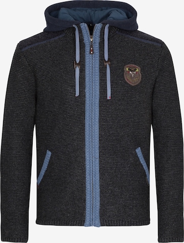 SPIETH & WENSKY Knit Cardigan 'Dakar' in Grey: front