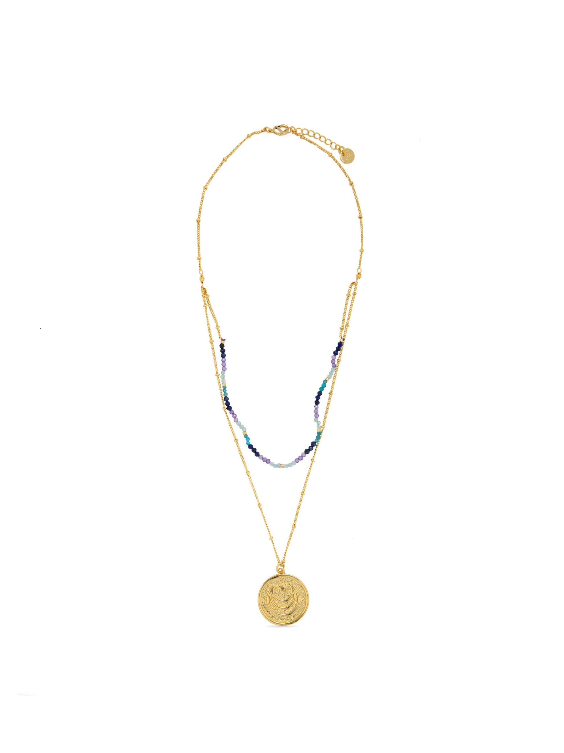Collana 'Ydha' di Luxenter in blu: frontale