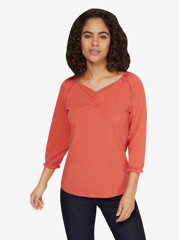 Linea Tesini by heine Shirt in Oranje: voorkant